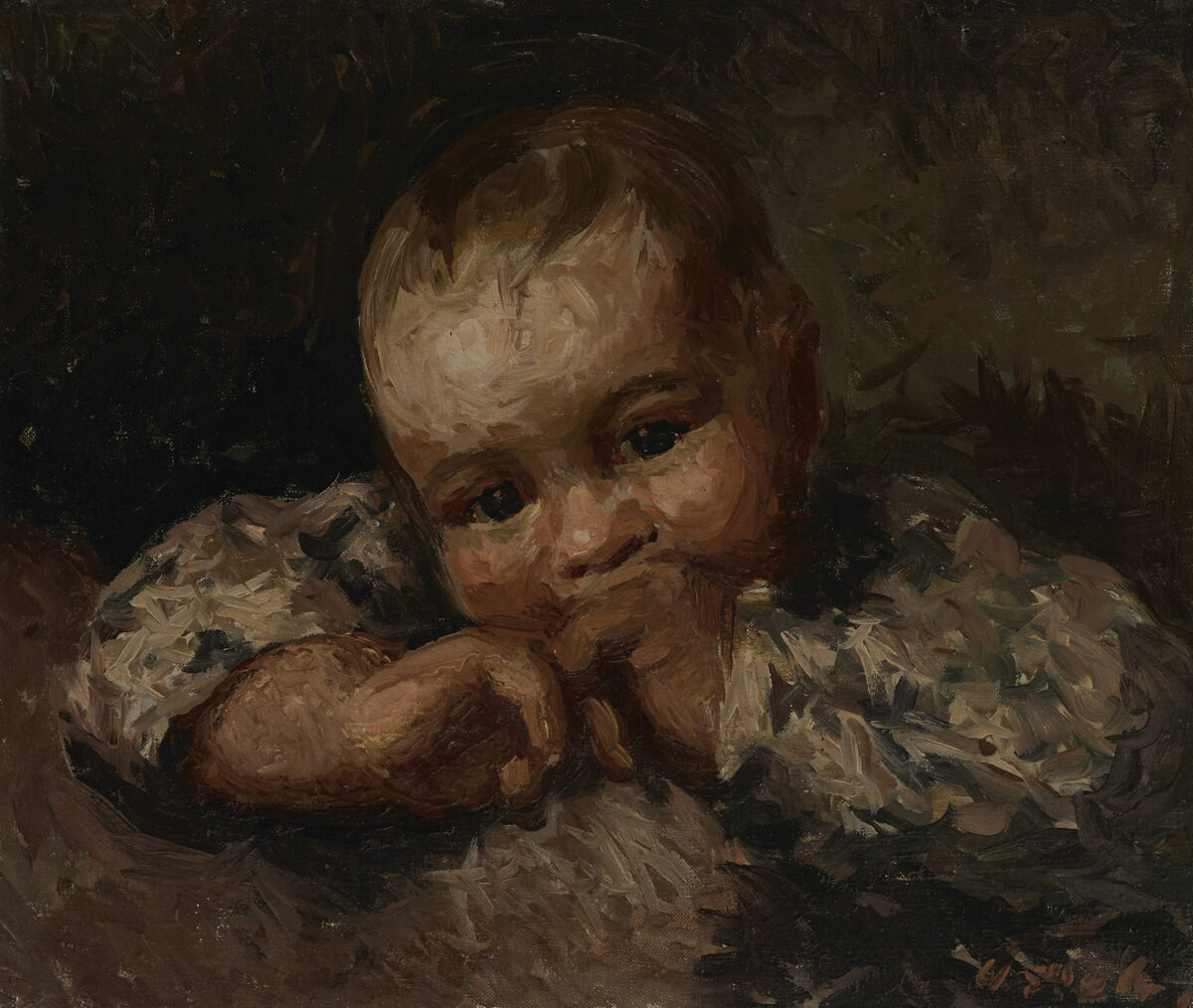 Uga Skulme. Bērna portrets. Ap 1938.